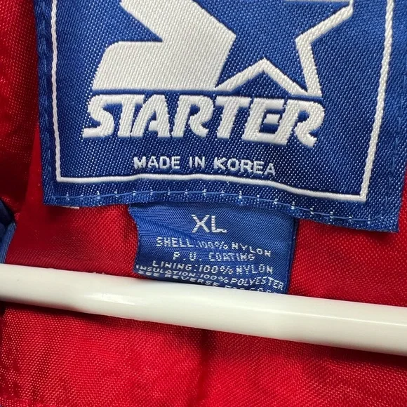 KU University of Kansas VTG Starter jacket coat pullover puffer sports outdoor - Picture 10 of 15